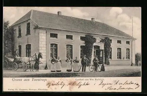AK Toestrup, Gasthof von Witwe Schütt