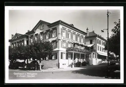 AK Heiden, Gasthaus u. Metzgerei z. Löwen