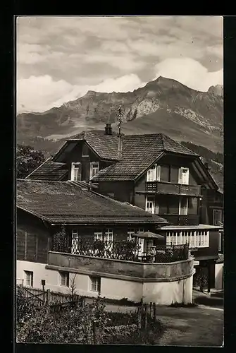 AK Adelboden, Gasthof und Metzgerei Zum Kreuz, Bes.: Chr. Gempeler