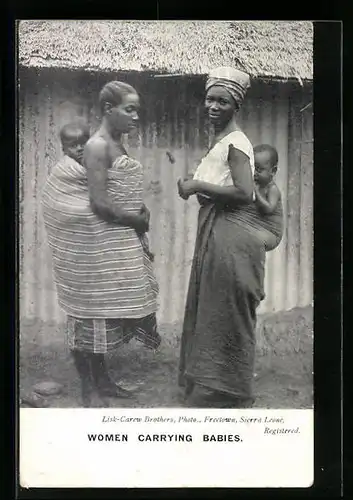AK Sierra Leone, Women carrying babies