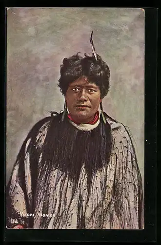AK Maori Frau in Tracht