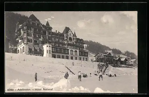 AK Adelboden, Hotel National mit Eisring