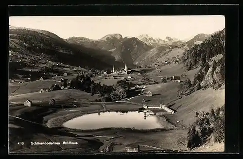 AK Wildhaus, Ortsansicht mit Schönenbodensee