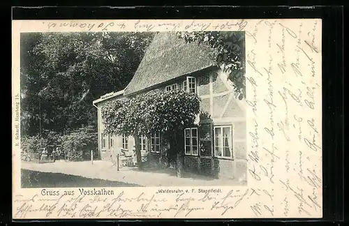 AK Vosskathen, Haus Waldesruh v. F. Stapelfeldt