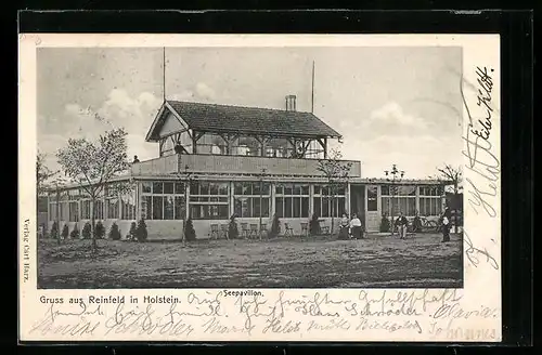 AK Reinfeld /Holstein, Blick auf den Seepavillon