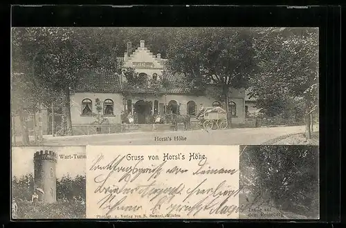 AK Hüllhorst, Gasthaus Horst`s Höhle, Gottlieb Kranz