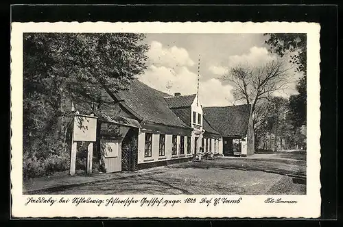 AK Haddeby b. Schleswig, Historischer Gasthof, gegr. 1828