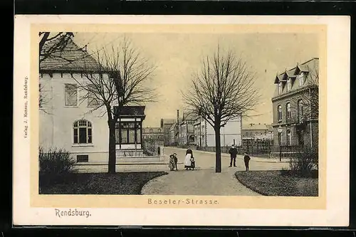 AK Rendsburg, Ansicht der Beseler-Strasse