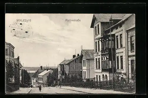 AK Schleswig, Häuserpartie aus der Moltkestrasse