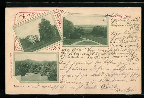 AK Martensrade, Gut Wittenberg, Panorama, Ansicht des Gutes