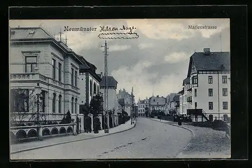 AK Neumünster, Häuser in der Marienstrasse