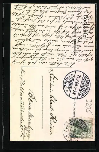 AK Bockenem, Passanten auf der Wiesenstraasse