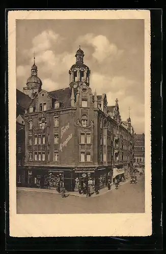 AK Köln, Strasseneck am Hotel Kronprinz