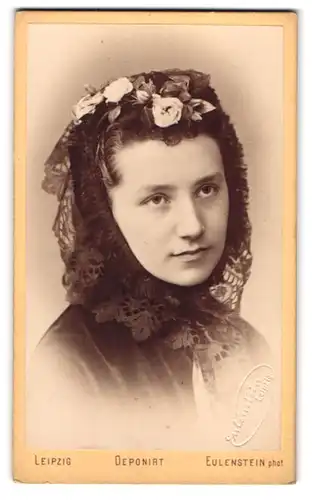 Fotografie Eulenstein, Leipzig, Portrait Karoline Bettelheim, Österreichisch-Ungarische Kammersängerein