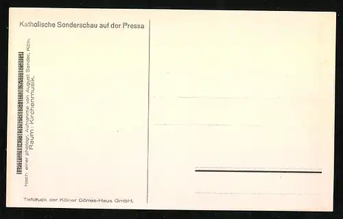 5 AK August Sander, für Pressa Köln 1928, Katholische Sonderschau, Tiefdrucke der Kölner Görres-Haus GmbH