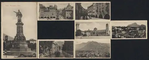 Klapp-AK Trento, Monumento a Dante, Posta e Telegrafo