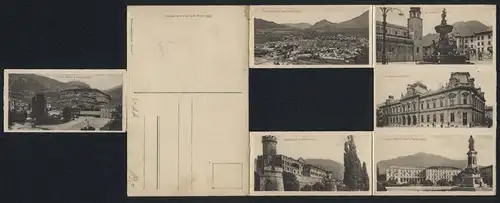 Klapp-AK Trento, Monumento a Dante, Posta e Telegrafo