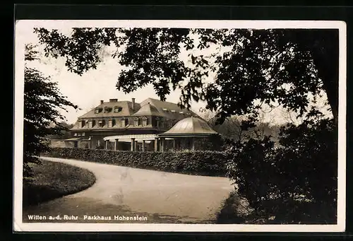 AK Witten, Partie am Café Parkhaus Hohenstein