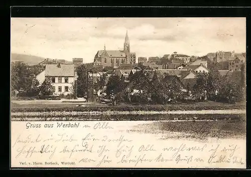 AK Werdohl, Blick vom anderen Ufer aus