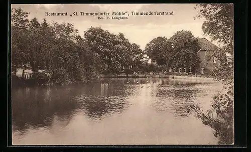 AK Timmendorferstrand, Restaurant Kl. Timmendorfer Mühle, Bes. F. Langbehn