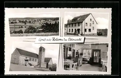 AK Robern i. Odenwald, Gasthaus und Pension zum Löwen, Alois Schreibeis