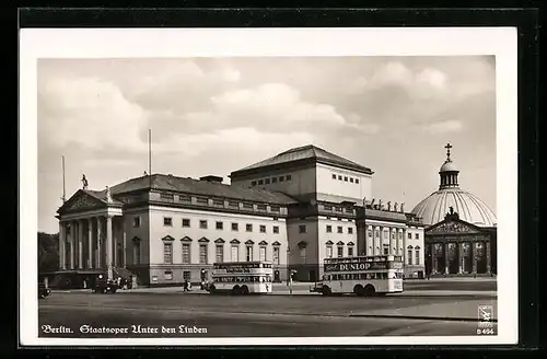 AK Berlin, Staatsoper Unter den Linden, St. Hedwigs-Kathedrale