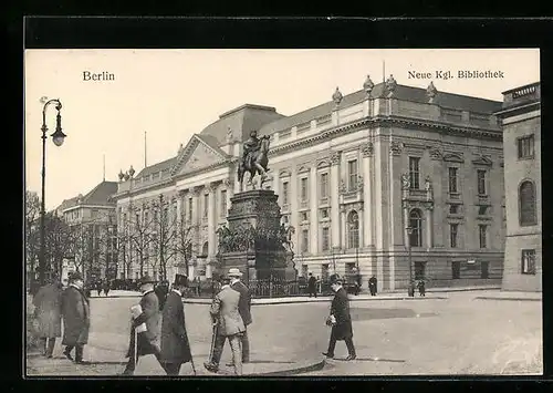 AK Berlin, Partie an der Neuen Königl. Bibliothek