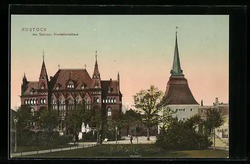 AK Rostock, Kreisständehaus am Steintor