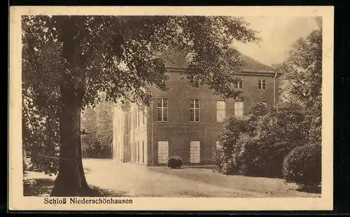 AK Berlin-Niederschönhausen, Partie am Schloss