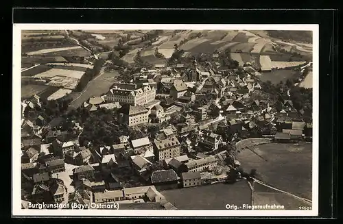 AK Burgkunstadt / Bayr. Ostmark, Fliegeraufnahme des Ortes