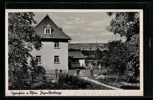 AK Oppenheim a. Rhein, Partie an der Jugendherberge