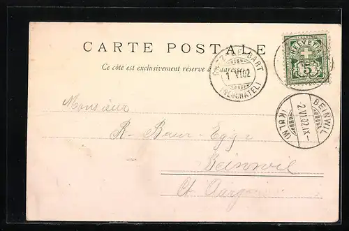 AK Bevaix, Partie an der Kirche