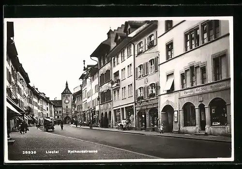 AK Liestal, Blick in die Rathausstrasse