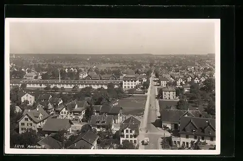 AK Amriswil, Teilansicht mit H. Hess & Cie Kleiderfabrik