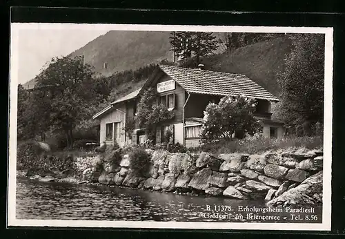 AK Goldswil am Brienzersee, Idyllisches Erholungsheim Paradiesli