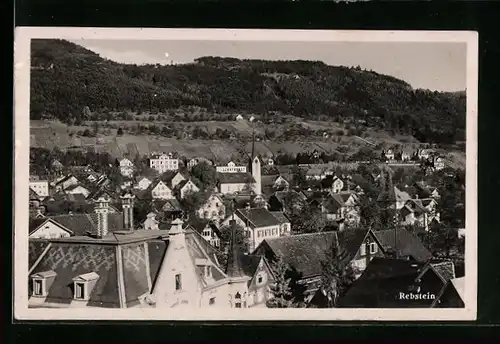 AK Rebstein, Ortsansicht aus der Vogelschau