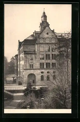 AK Basel, Schulhaus, Kohlenberg 17, 1913
