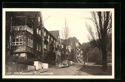 AK Wuppertal-Barmen, Auto in der Zietenstrasse