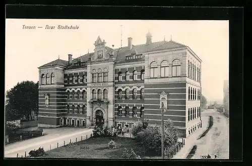 AK Treuen, Blick auf die neue Stadtschule