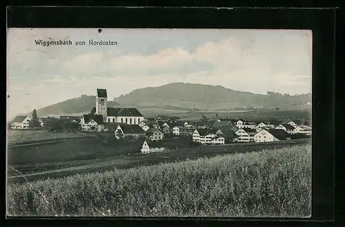 AK Wiggensbach, Ortsansicht von Nordosten