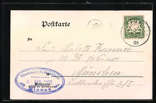 AK Birkenstein, Strassenpartie mit Kirche