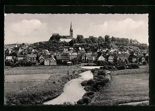 AK Frankenberg /Eder, Teilansicht mit Kirche
