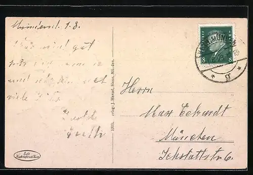 AK Hann.-Münden, Das obere Tor mit Strassenpartie