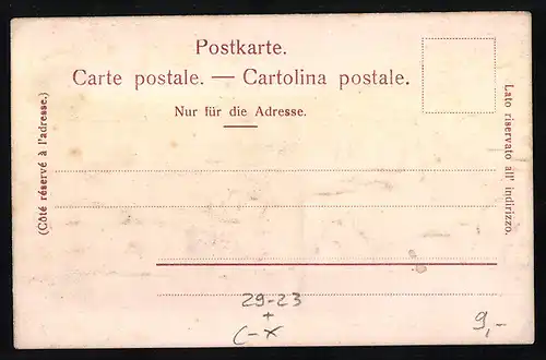 AK St. Gallen, St. Leonhardsquartier mit Säntis