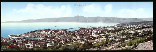 Klapp-AK Fiume, Panorama generale con veduta del Monte Maggiore