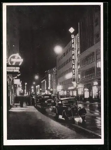 AK Erfurt, Bahnhofstrasse im Jahr 1938