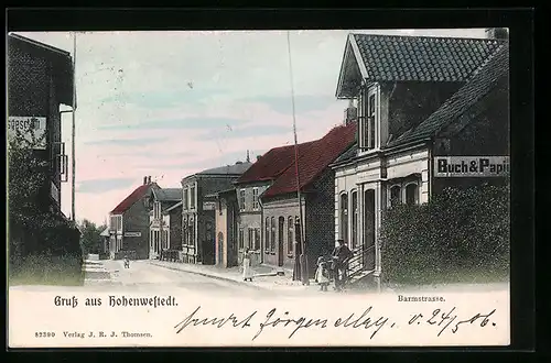 AK Hohenwestedt, Partie in der Barmstrasse