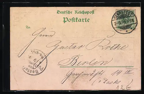 AK Hennstedt, Kaisersaal, Innenansicht, Gartenpartie