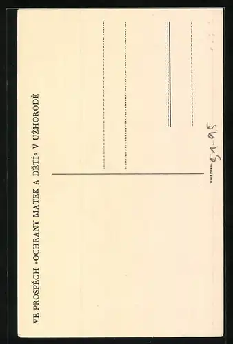 Künstler-AK ukrainischer Mann in Trachtenkleidern