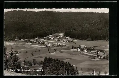 AK Röt-Schönegründ im Murgtal, Blick in das Tal